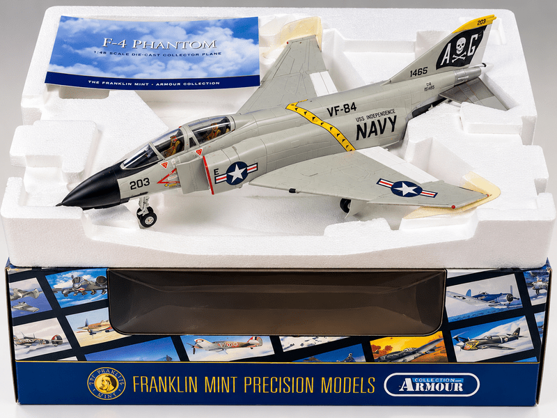 K*A様 Franklin mint F-4 Phantom II VF-84 Franklin Mint F-4 Phantom II 1:48 Diecast US Navy VF-84 Jolly