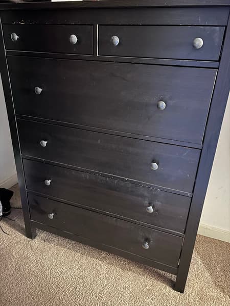 black dress and brown ankle boots DaVinci Jenny Lind Spindle 6-Drawer Dresser main image 0