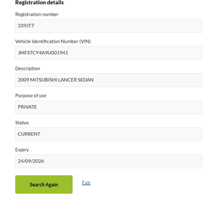 2008 Mitsubishi Lancer ES