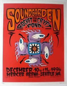 Soundgarden - Seattle, USA 96 - Limited Ed screenprint by Alan