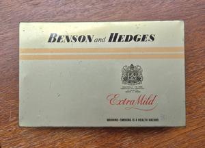 vintage benson and hedges cigarette tin & Advertising Box Super Virginia Old Bond St vintage benson and hedges cigarette