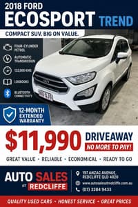 2018 Ford EcoSport Trend BL