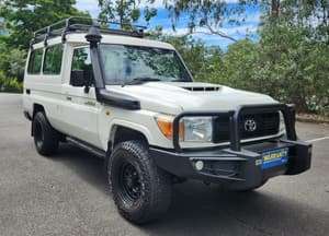 2018 TOYOTA LANDCRUISER VDJ78R 4.5L V8 TURBO DIESEL 4x4 MANUAL WORKMATE TROOPCARRIER