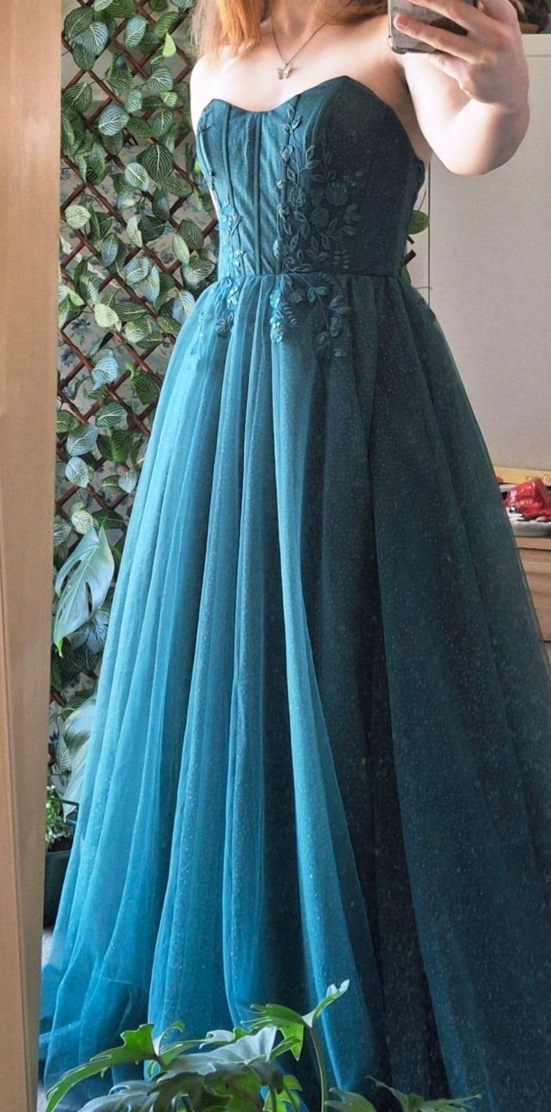 green emerald velvet dress Amoris T711 Formal Long Prom A Line Dress