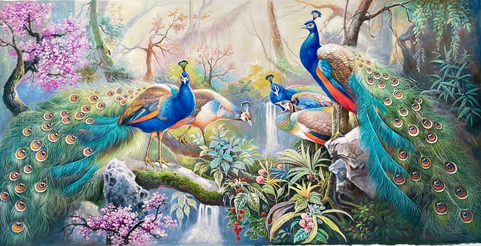 Waves of creation- hand painted oil painting with frame - Art in ...