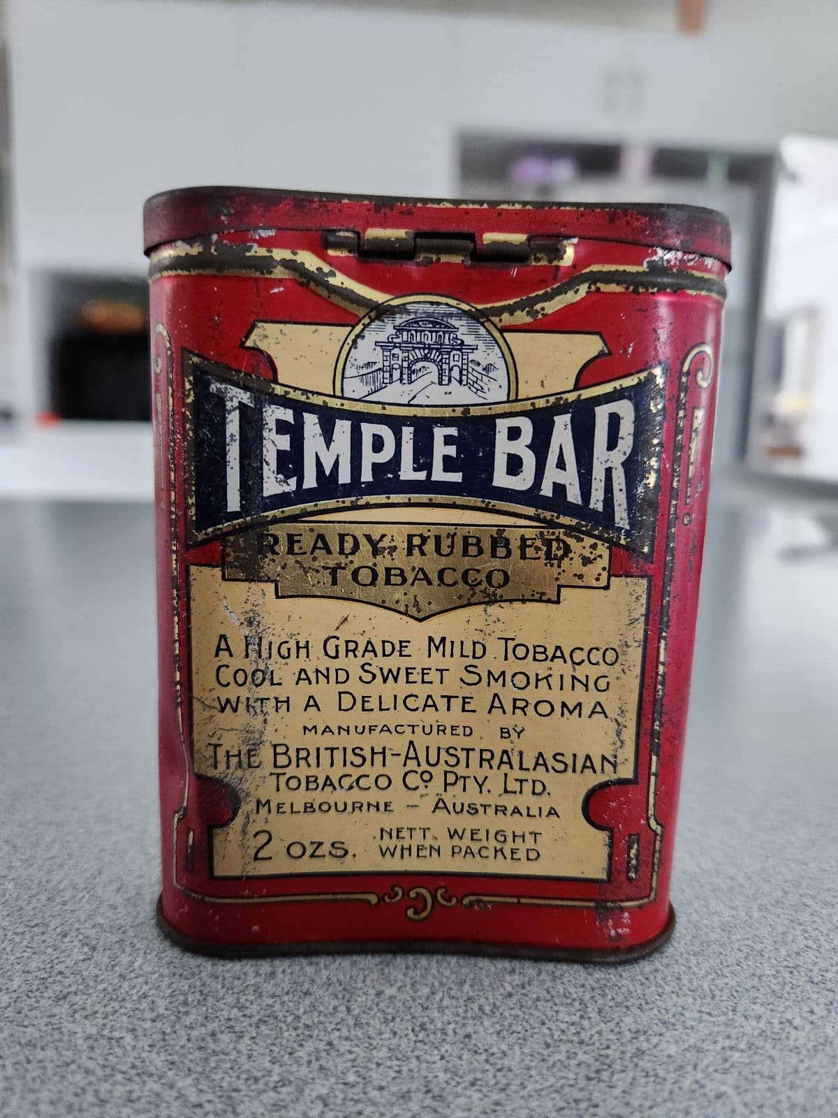 rare australian tobacco tins Lot - Antique & Packaging Rare Australian1910s "Temple Bar" litho
