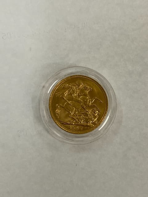 1907 M Australia King Edward VII Sovereign Gold Coin P352969 - Other ...