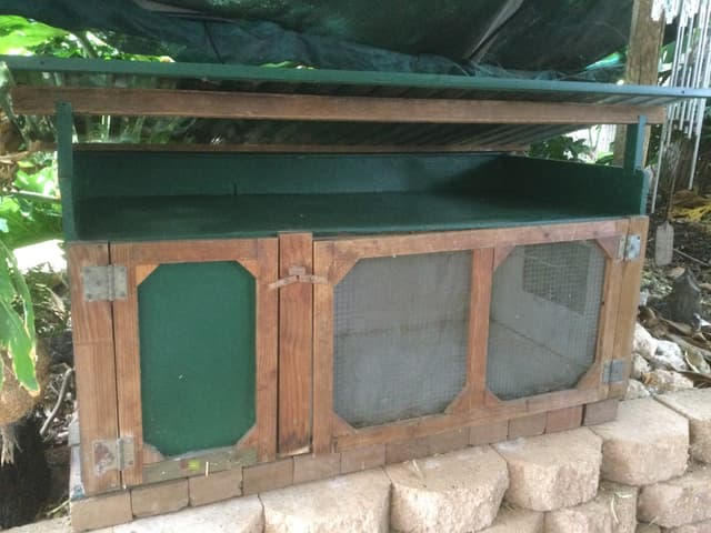 Timber Rabbit or Guinea Pig cage - hutch. 1400mm long, 650mm deep | Pet ...