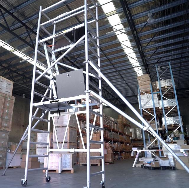 New AUS Compact Aluminium Mobile Scaffolding Tower: up to 6m Reach ...