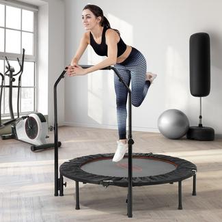 Trampoline Gymnastics Routine 48 Trampoline Round Fitness Rebounder Handrail - Gym & Fitness in South ...