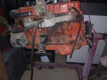 Holden 202 Red Motor and Engine Stand | Engine, Engine Parts ...