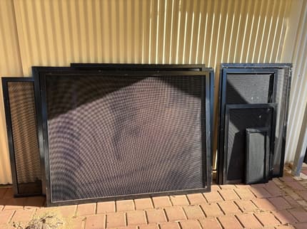 Security Screen 4 Panel Stack Windows Steel Security Screens - various sizes - Building Materials in ...