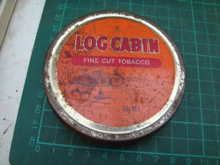 log cabin tins | Antiques, Art & Collectables