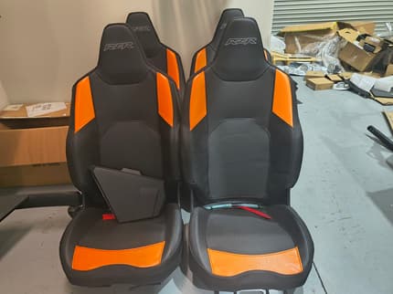 Orange Razor Seats RZR Seats x4 Brand New Polaris Style Off Road Seats | Auto Body parts ...