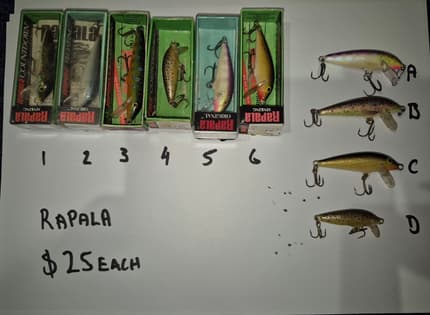 collectable australian fishing lures Rapala Original Giant Lure Station trout fishing lures | Fishing