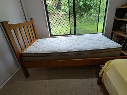 single bed wooden frame plus mattress - FREE to pick up - Beds in ...