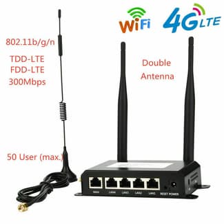 300Mbps Industrial Wireless 4G LTE WiFi Router With SIM Card Slot and ...