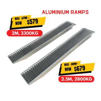 2m Ramps 3300kg Aluminium Ramps 2m New Trailer Ramps Pair