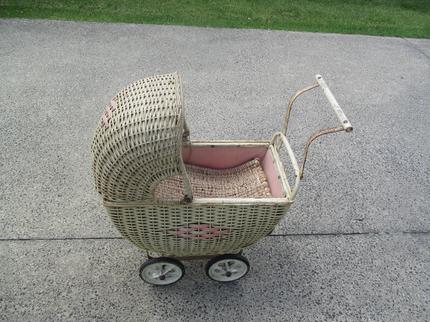 Vintage Wicker Cane Dolls Pram - Prams & Strollers in Cranbourne VIC ...