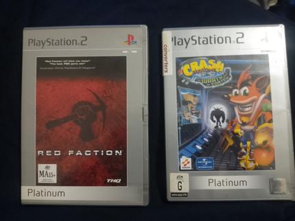 Vic 20 Computer Storage PS2 Games Crash Bandicoot Red Faction Platinum - Playstation in ...