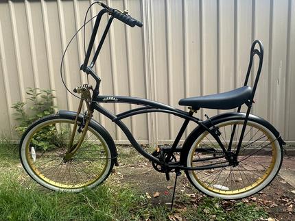VINTAGE LOWRIDER STEEL BICYCLE 9 RISE V APE HANDLEBAR 25.4MM IN