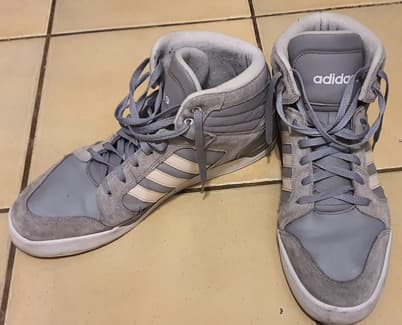 Grey Adidas Raleigh Adidas Shoes Mens Neo Raleigh Athletic Basketball Gray Leather - Men's ...