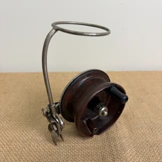 antique fishing reels australia Vintage Bakelite Brass Reel with Two Handles Rustic Coastal Be – Phoenix Menswear Vintage Alvey reels in as