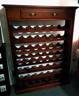 Timber Dress Rack nice solid timber wine rack with one drawer - Cabinets in Glen Waverley ...
