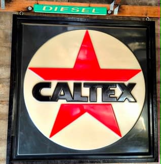 1980s Caltex Service Station Light-up Acrylic Sign - Collectables in ...
