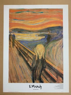The Scream 1893 E Munch 80x60cm Art Print NEW Perfect - Art in Ingle ...