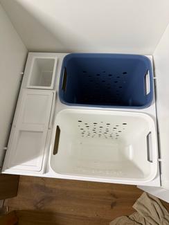 Laundry cupboard with pull out baskets - Cabinets in Armadale WA ...