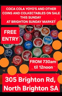 COCA COLA COKE AND DUNCAN YOYOS ON SALE THIS SUNDAY AT BRIGHTON SA ...