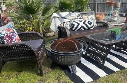 Harvey Norman outdoor FULL SET wicker rattan