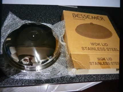 Bessemer Stainless steel 32cm wok lid & 20cm pot NEW in boxes - Pots ...